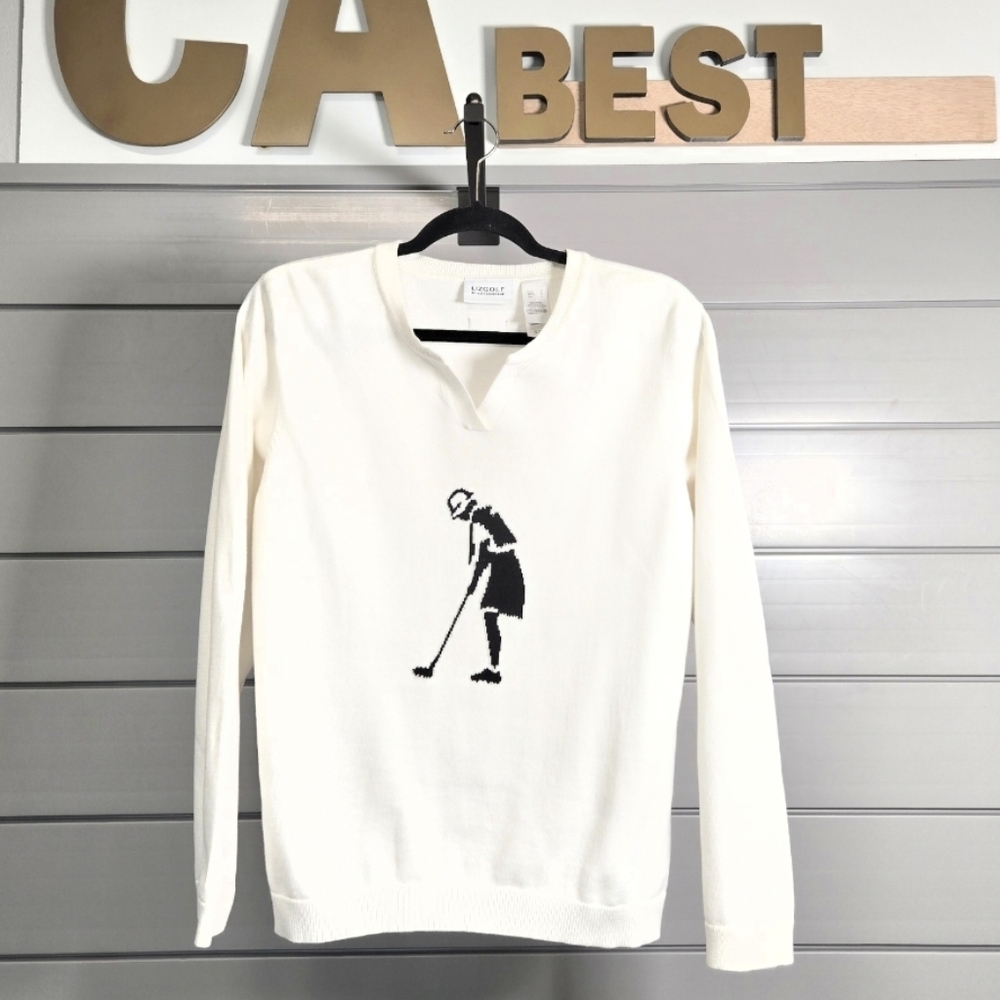 Liz Golf "Vintage" Embroidered Sweater